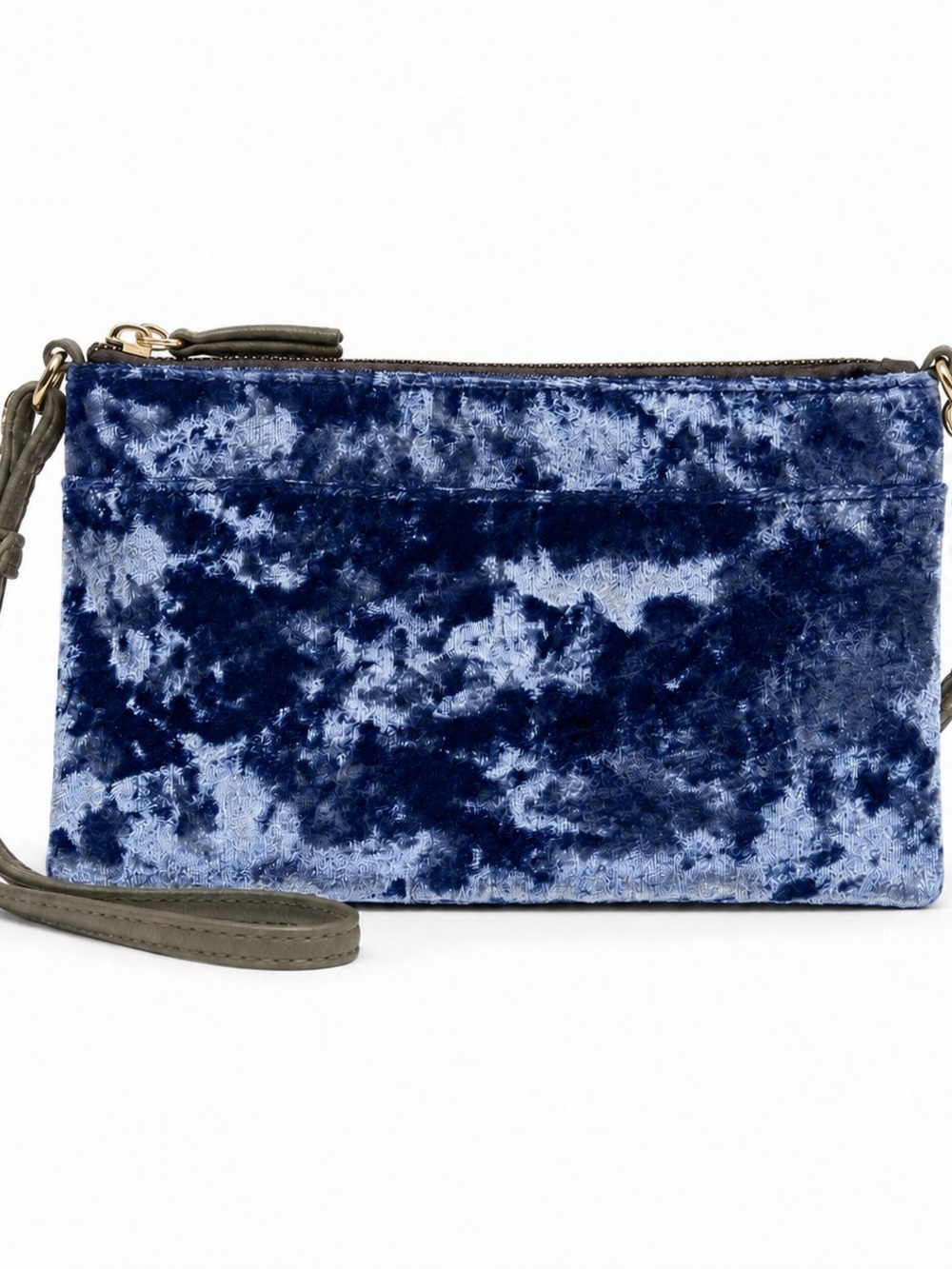 Mudd Midnight Blue Crushed Velvet Mini Shoulder Bag Y2K